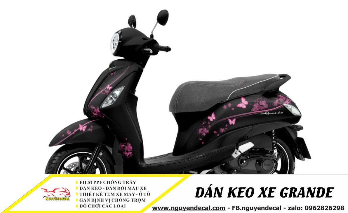 Dán keo xe Grande đẹp