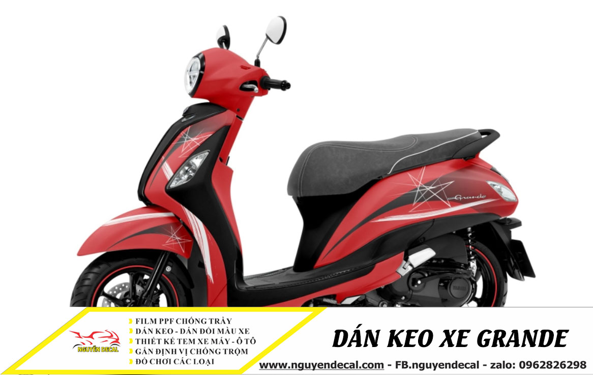 Dán keo xe Grande đẹp