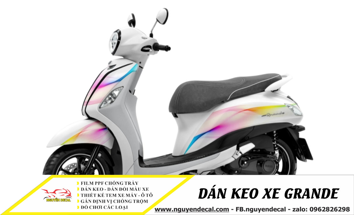 Dán keo xe Grande đẹp