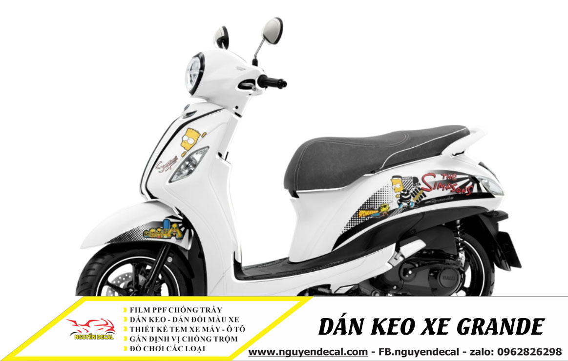 Dán keo xe Grande đẹp