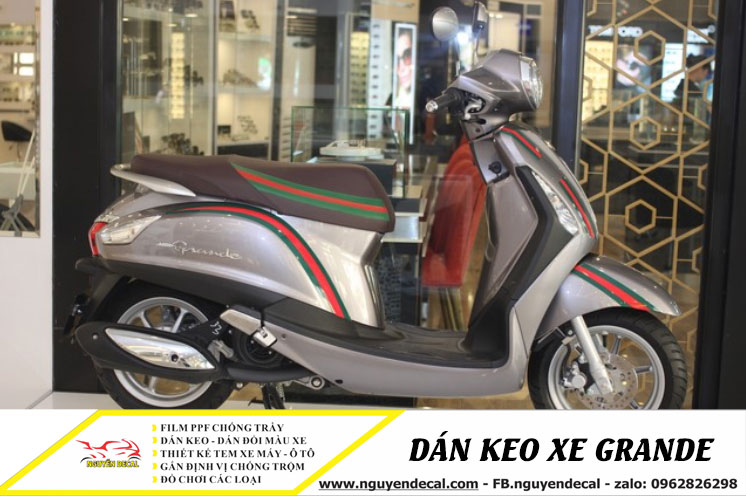 Dán keo xe Grande đẹp