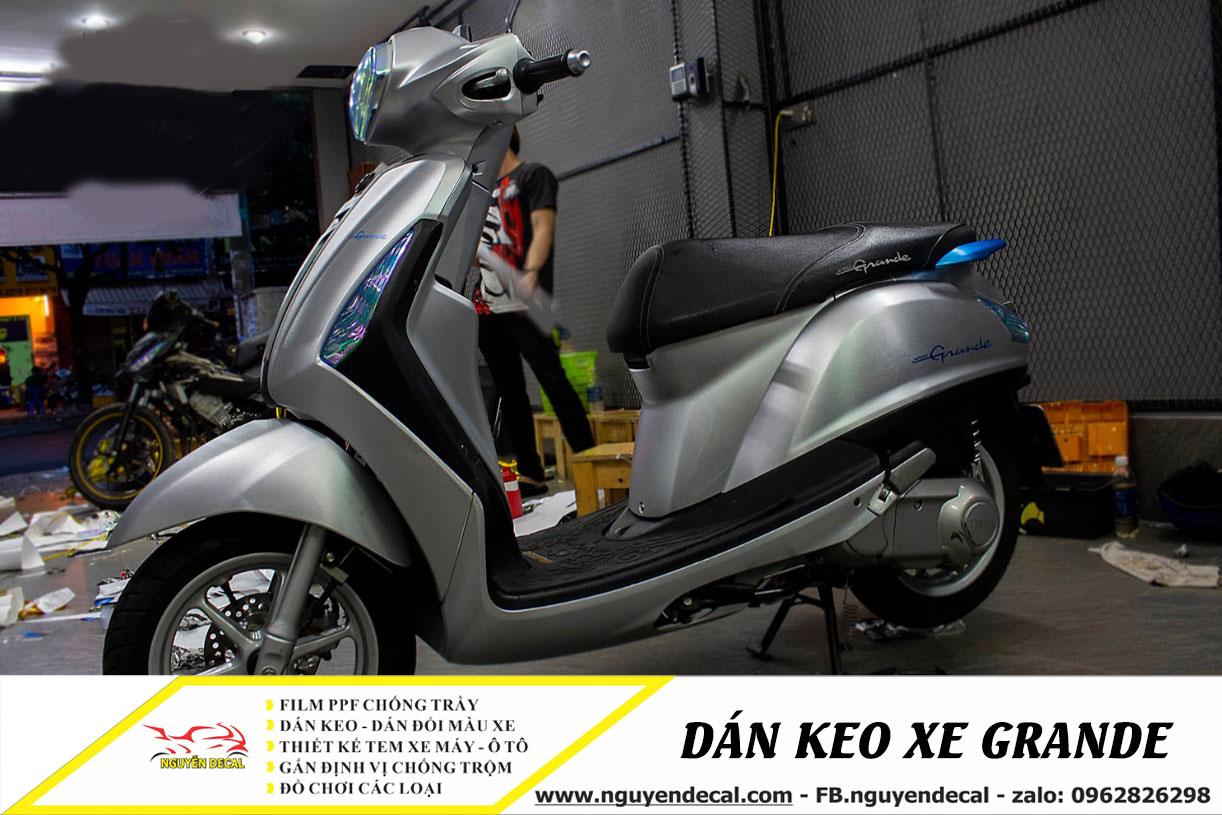 Dán keo xe Grande đẹp