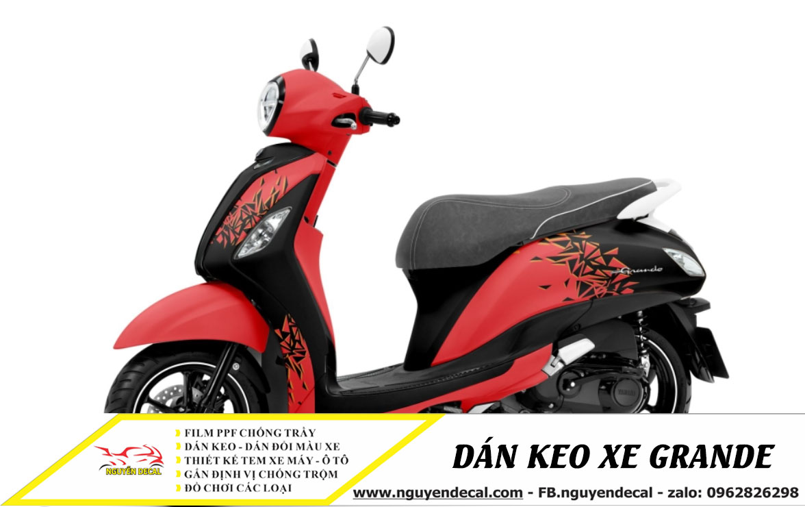 Dán keo xe Grande đẹp