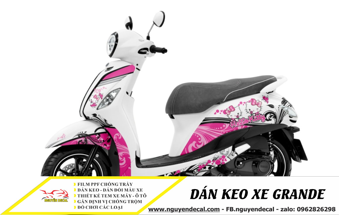 Dán keo xe Grande đẹp