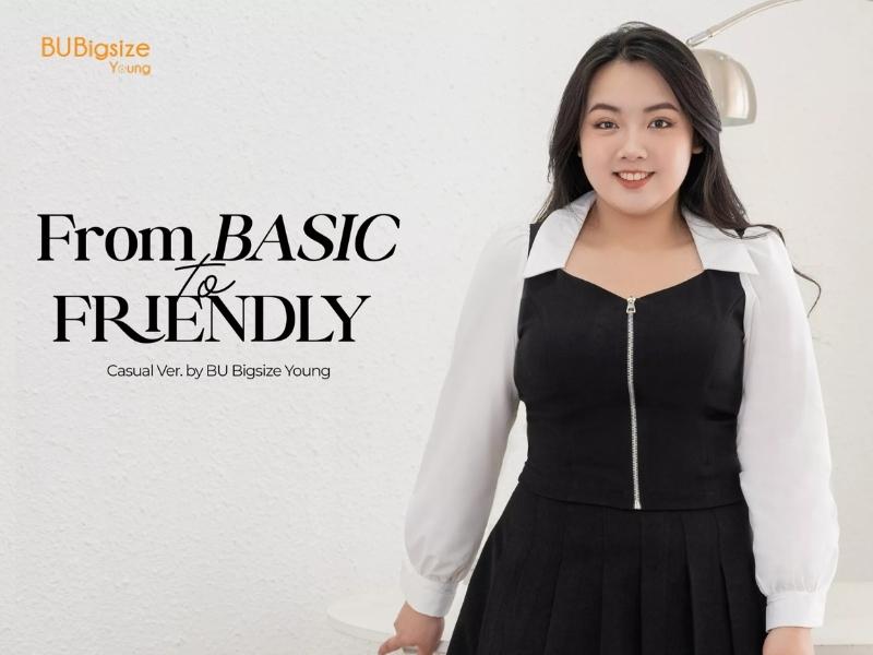 Shop BU BigSize Young với sản phẩm theo hướng tối giản (Nguồn: shopee.vn)