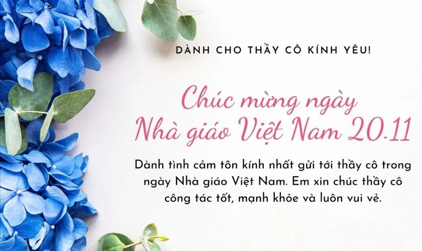 Ảnh đẹp 20/11 kèm câu chúc