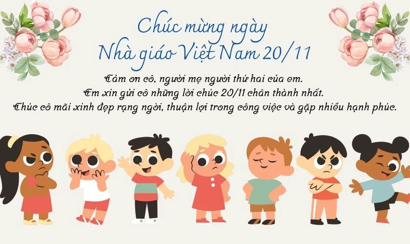 Lời cảm ơn cô ngày Nhà giáo Việt Nam