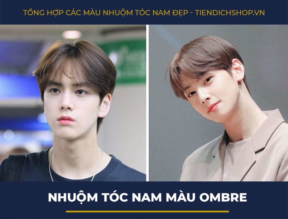 Màu nhuộm ombre nam trendy