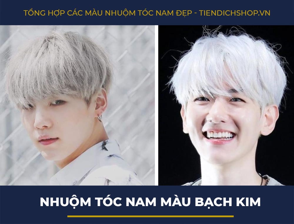 Nhuộm tóc bạch kim nam