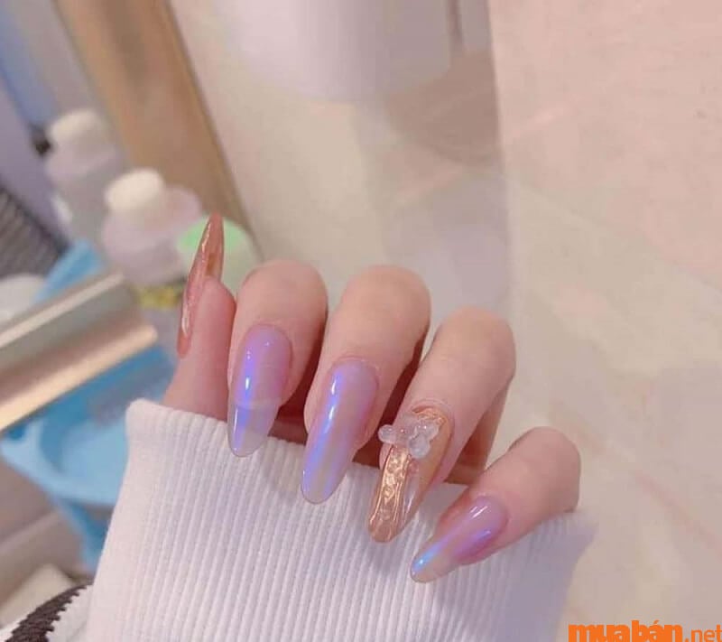 Mẫu nail Hàn Quốc cực quang sang chảnh