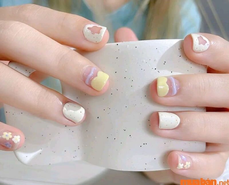 Mẫu Nail Hàn Quốc dễ thương