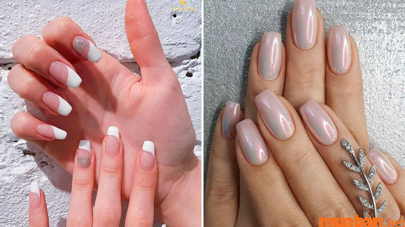 Mẫu nail Hàn Quốc họa tiết đơn giản đẹp