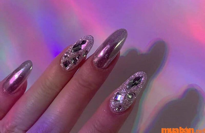 Mẫu nail Hàn Quốc cực quang