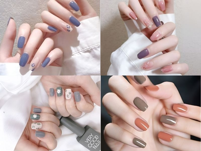 Nail pastel đơn giản cuốn hút