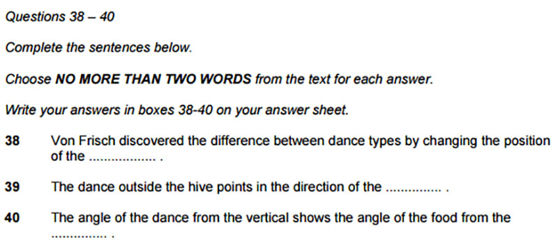 reading ielts tips - Dạng bài Sentence Completion