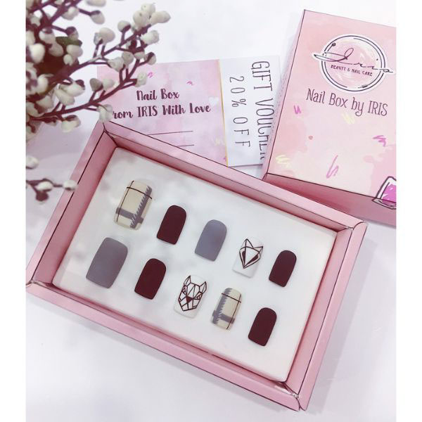 In hộp giấy đựng nailbox, hộp âm dương