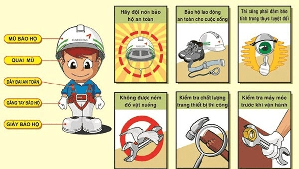 Các dụng cụ, phương tiện bảo hộ cá nhân cần có