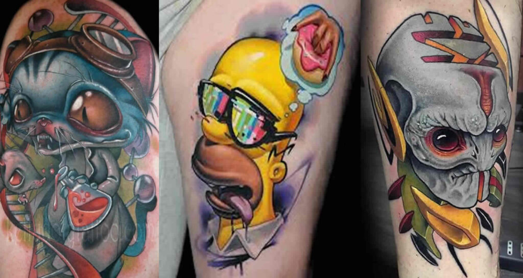 New school tattoos