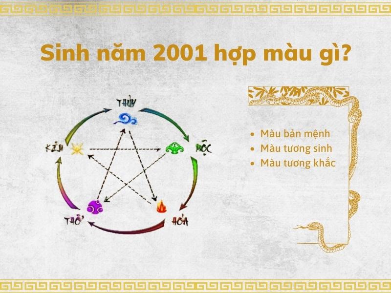 2001 tuổi gì và hợp với màu gì