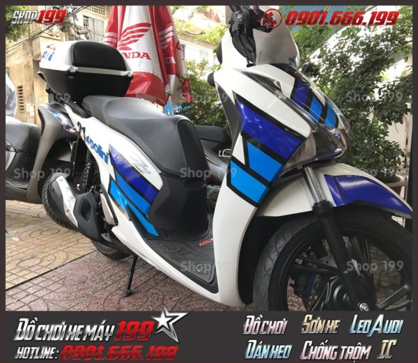 Hình ảnh dán decal tem trùm cho xe Sh 2018 2019 2020 125 150 giá rẻ tại HCM