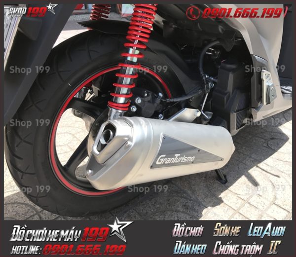 Photo thay pô Granturismo chính hãng Italia cho xe SH 125 150 2018 2019 2020 cao cấp giá rẻ ở Sài Gòn