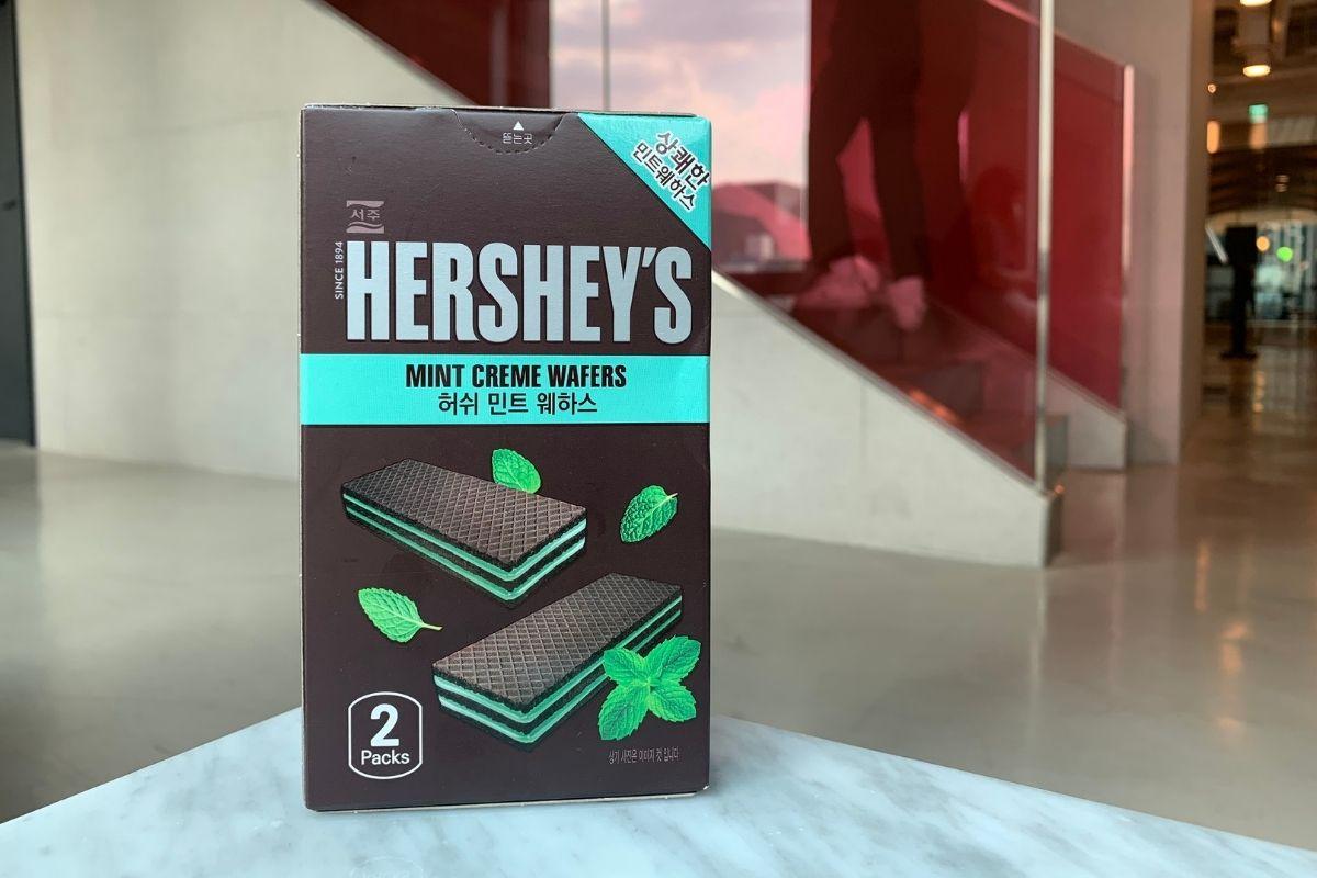 summer 2025 korea mint chocolate food, Hershey