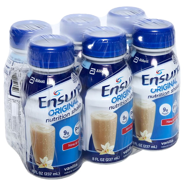 Lốc sữa Ensure nước hương Vani 6 chai x 237ml