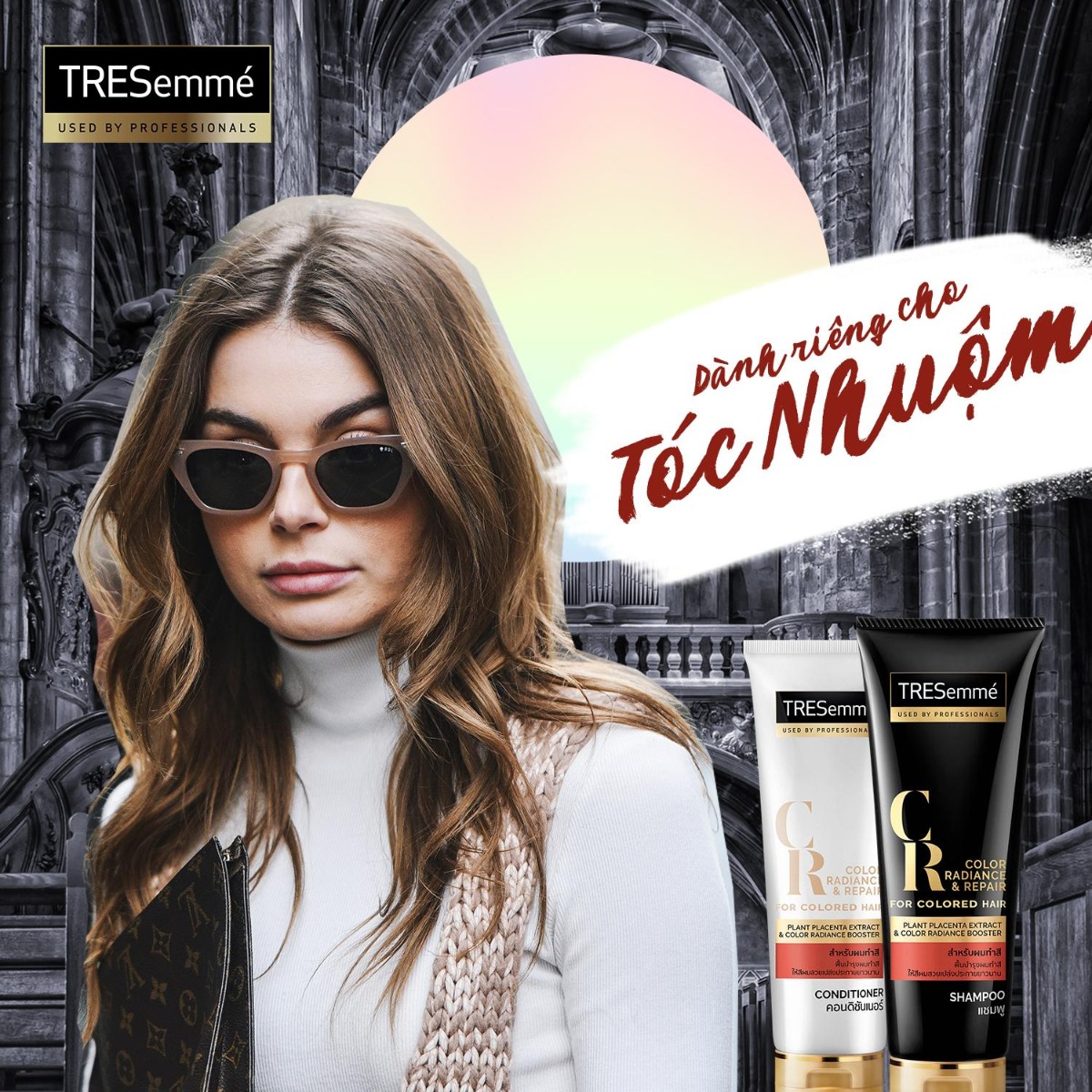 Kem Xả Cho Tóc Tẩy TRESemmé Color Radiance & Repair Conditioner giàu dưỡng chất