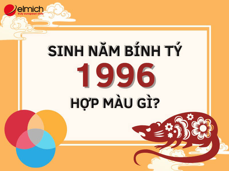 Hình 4: Tuổi Bính Tý hợp màu da trời, xanh lá, trắng, đen