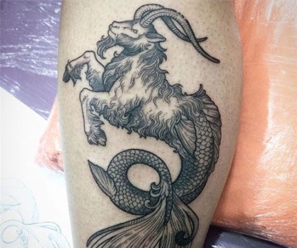 hình tattoo dê biển