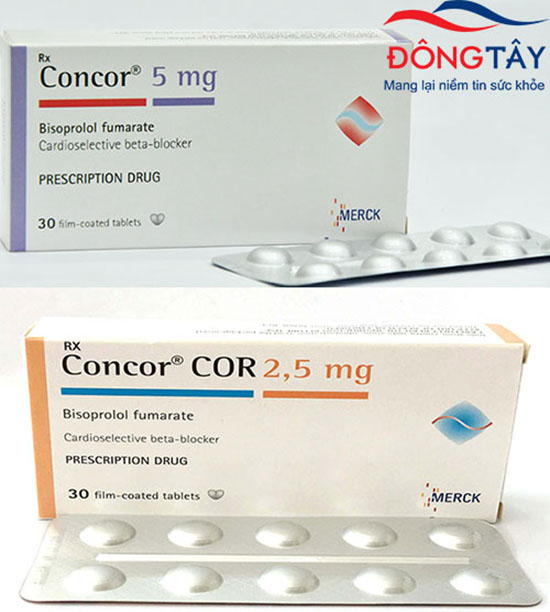 Concor 2,5 mg và 5 mg dùng điều trị bệnh tim mạch